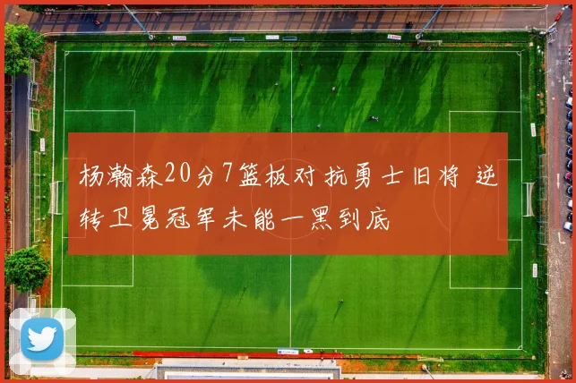 杨瀚森20分7篮板对抗勇士旧将 逆转卫冕冠军未能一黑到底